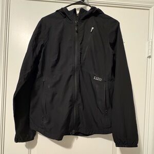5.11 TACTICAL Women's CASCADIA WINDBREAKER PACKABLE JACKET BLACK XS